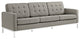 Modern Granite Loft Living Room Set Upholstered Fabric, 3-Piece Set