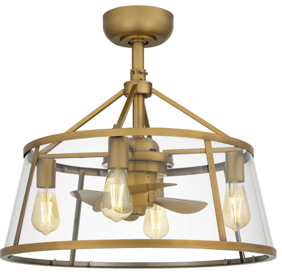 Quoizel BAW3122WS 4-Light Fandelier, Barlow