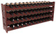 48-Bottle Scalloped Wine Rack, Redwood, Cherry + Satin