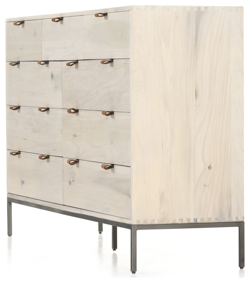 Trey 9 Drawer Dresser, Dove Poplar