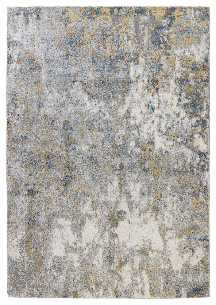 Yasmin Acy Area Rug, Yellow, 5'3" x 7'3", Abstract