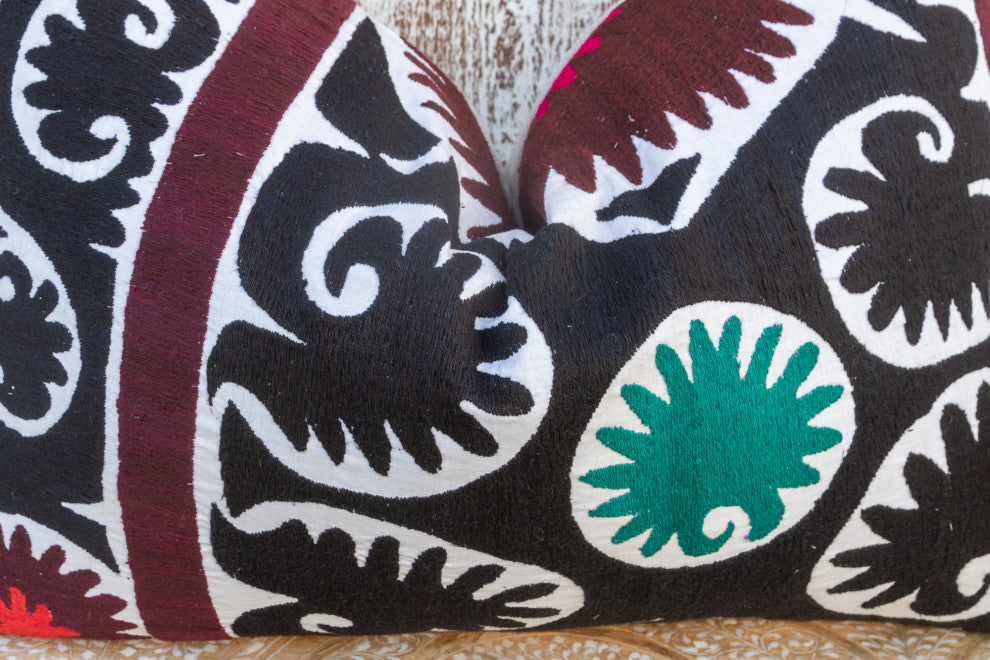 Zarina Gul Suzani Lumbar Pillow