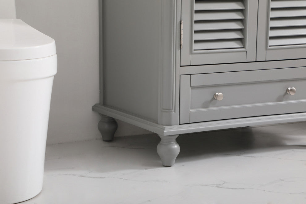 Home Living 30" Single Bathroom Vanity, Gray