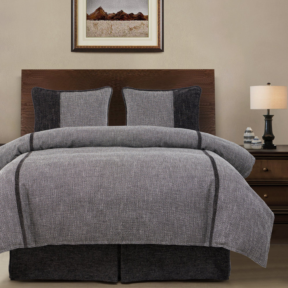 Hamilton Tweed Duvet Cover Set, 3-Piece, Super Queen