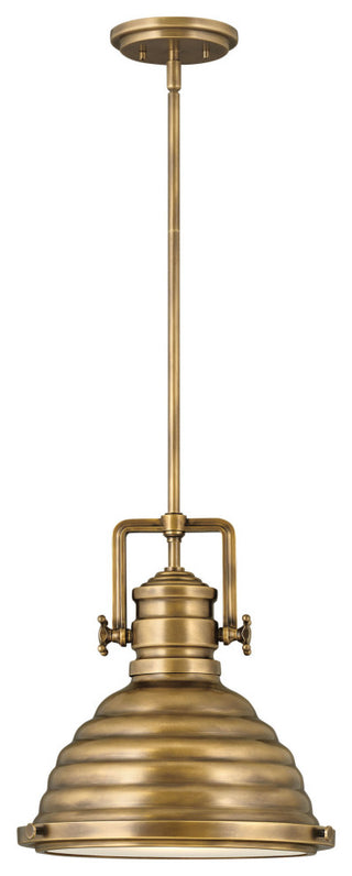 Hinkley Lighting 4697 Keating 1 Light 14"W Adjustable Pendant - Heritage Brass