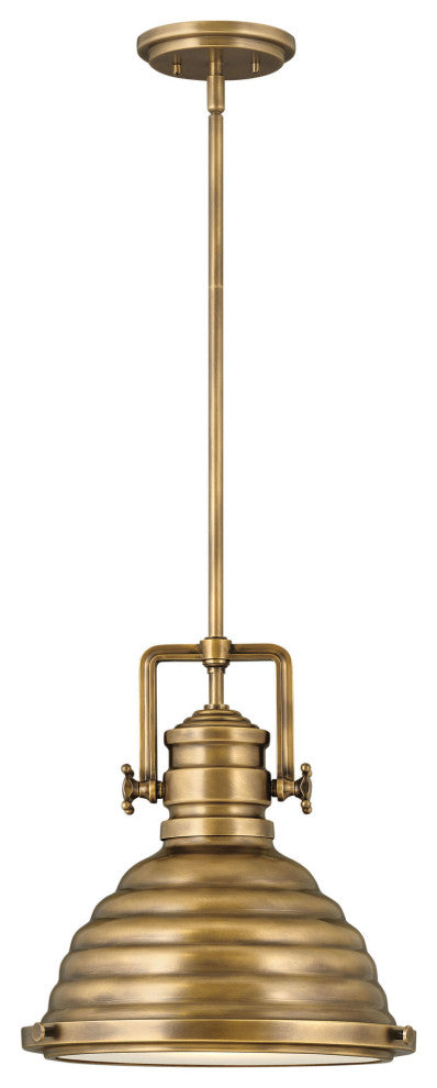 Hinkley Lighting 4697 Keating 1 Light 14"W Adjustable Pendant - Heritage Brass