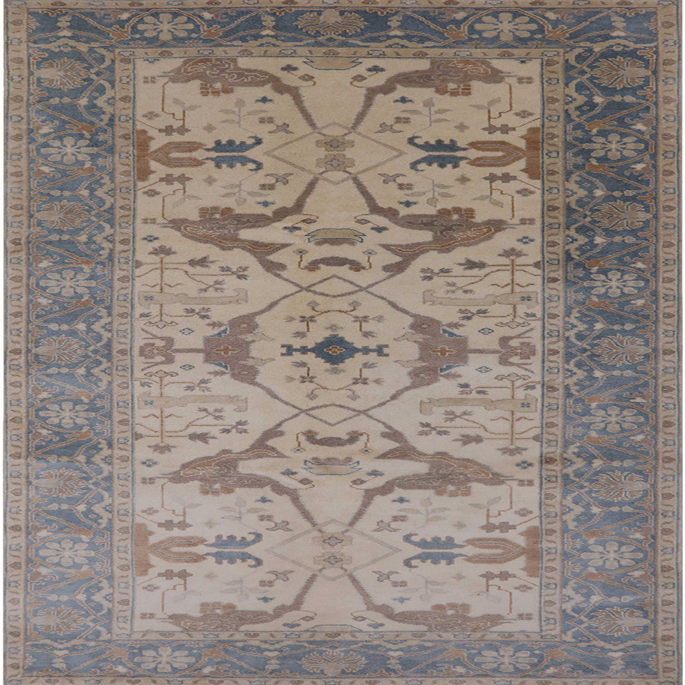 Ahgly Company Indoor Square Mid-Century Modern Area Rugs, 4' Square