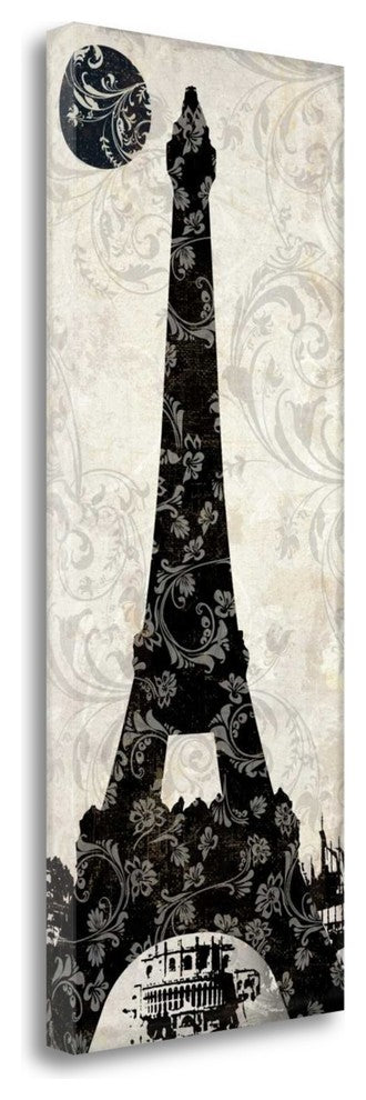 "Moon Over Paris" By Color Bakery, Giclee Print on Gallery Wrap Canvas