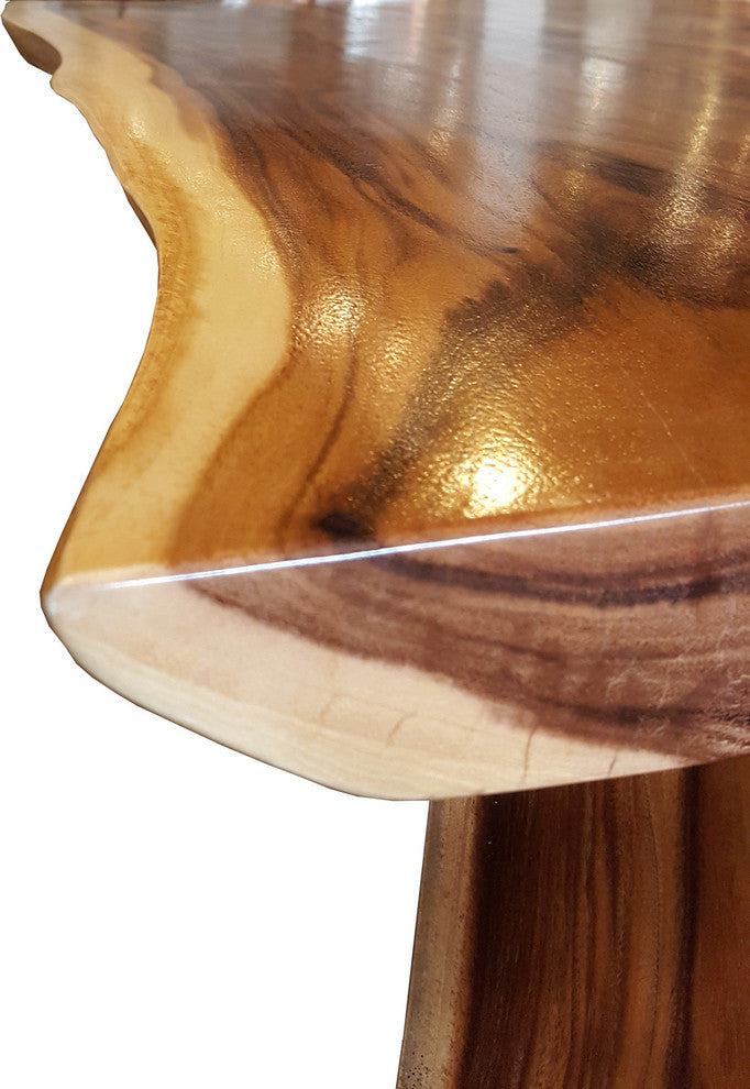 Suar Live Edge Unique Slab Dining Table, 71" Long