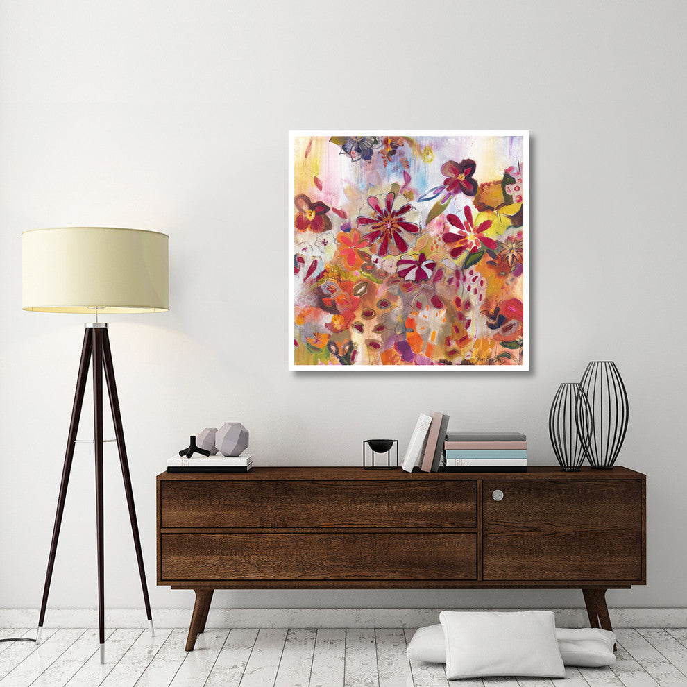 "Whimiscal Moments" Digital Paper Print by Joan Elan Davis, 42"x42"