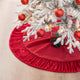 48''D Velvet Ruffled Christmas Tree Skirt