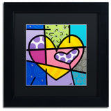 Roberto Rafael 'Big Heart IV' Matted Framed Art
