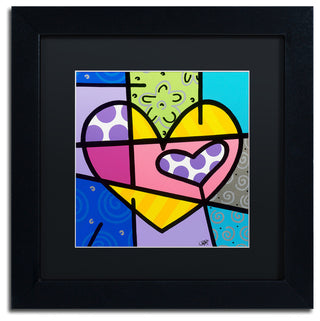 Roberto Rafael 'Big Heart IV' Matted Framed Art