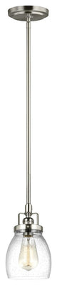 Generation Lighting Lighting 1-Light Mini Pendant, Brushed Nickel