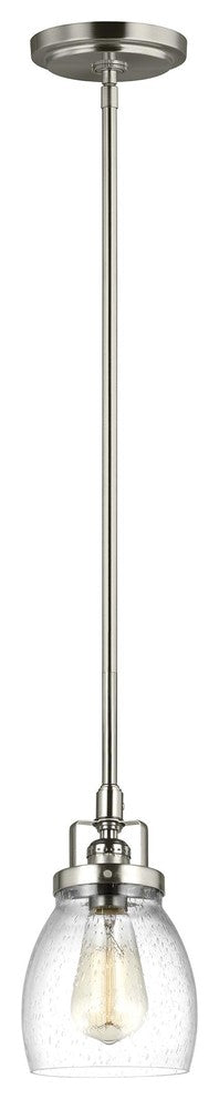 Generation Lighting Lighting 1-Light Mini Pendant, Brushed Nickel