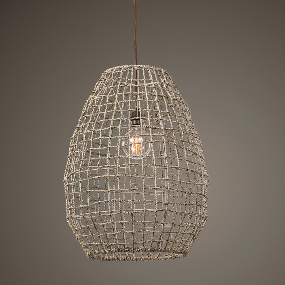 Cross Weave 1-Light Pendant