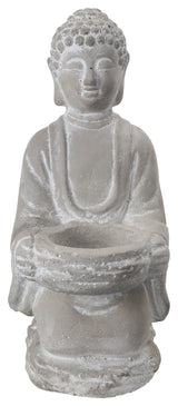 UTC41524 Cement Figurine Washed Gray
