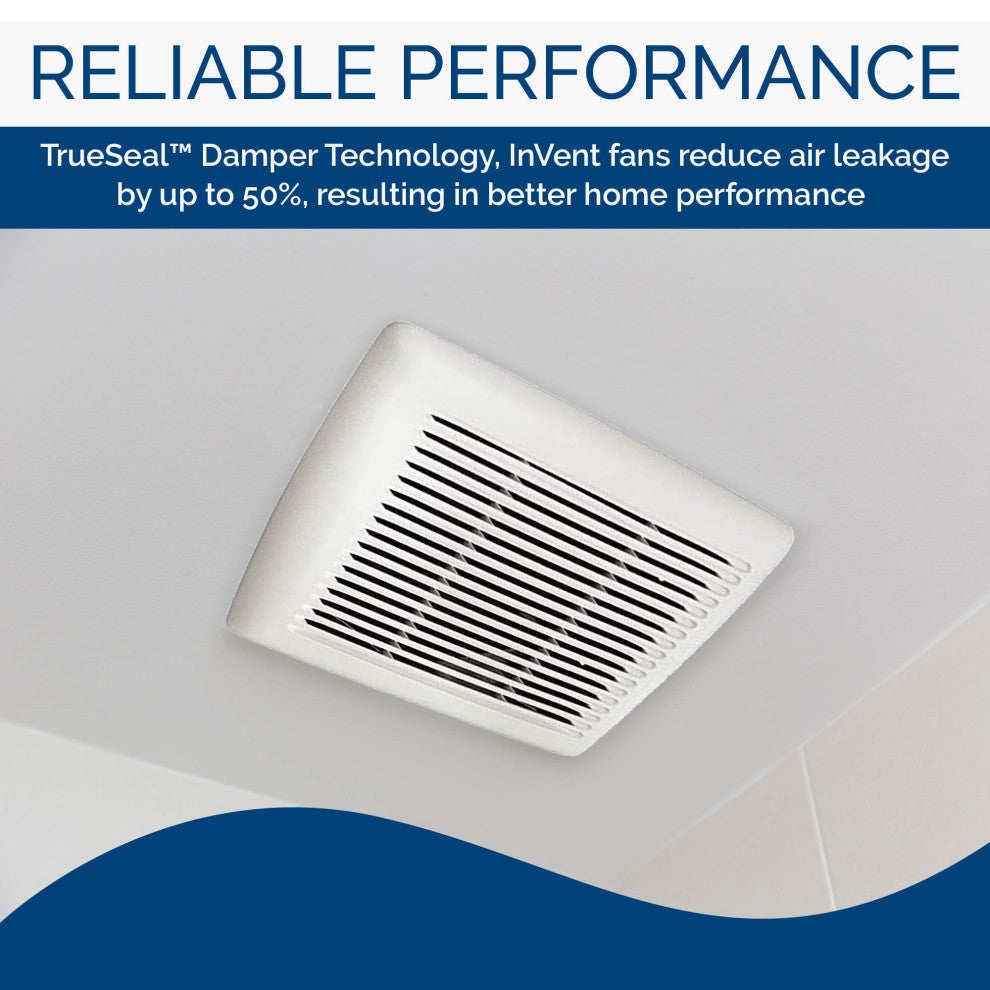 AE110 Invent FlexENERGY STAR Qualified Single-Speed Ventilation Fan, 80 Cfm