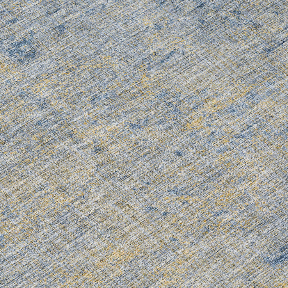 Machine Washable Indoor/Outdoor Chantille ACN1901 Navy 3' x 5' Rug