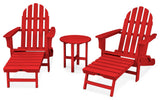 Cape Cod 3-Piece Ultimate Adirondack Set, Sunset Red