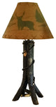 Hickory Split Log Table Lamp