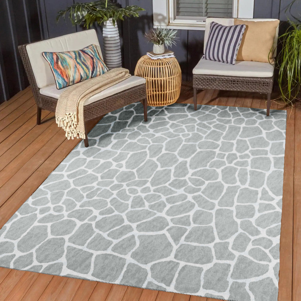 Indoor/Outdoor Mali ML4 Flannel Machine Washable 9' x 12' Rug