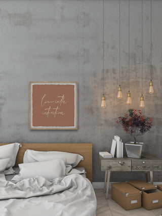 "Live With Intention" Framed Painting Print, 12x12
