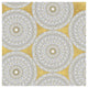 "Color my World Mandala Pattern Gold" Paper Print by Daphne Brissonnet, 42"x42"