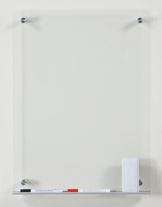 Clear Glass Dry-Erase Board Set Audio-Visual Direct, 23 5/8"x35 1/2"