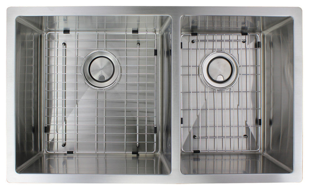 Transolid Diamond Titan Stainless 32" Undermount Kitchen Sink, Stainless Steel
