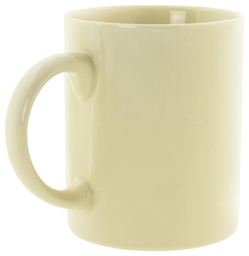 Royal Cream Collection C-Handle Mugs, Set of 6