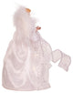 Kurt Adler 10" Battery-Operated Silver and White Fairy Angel Tree Topper