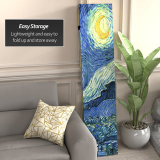 6' Tall Double Sided Works of Van Gogh Canvas Room Divider 4 Panel