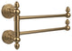 Waverly Place 2 Swing Arm Towel Rail, Brushed Bronze