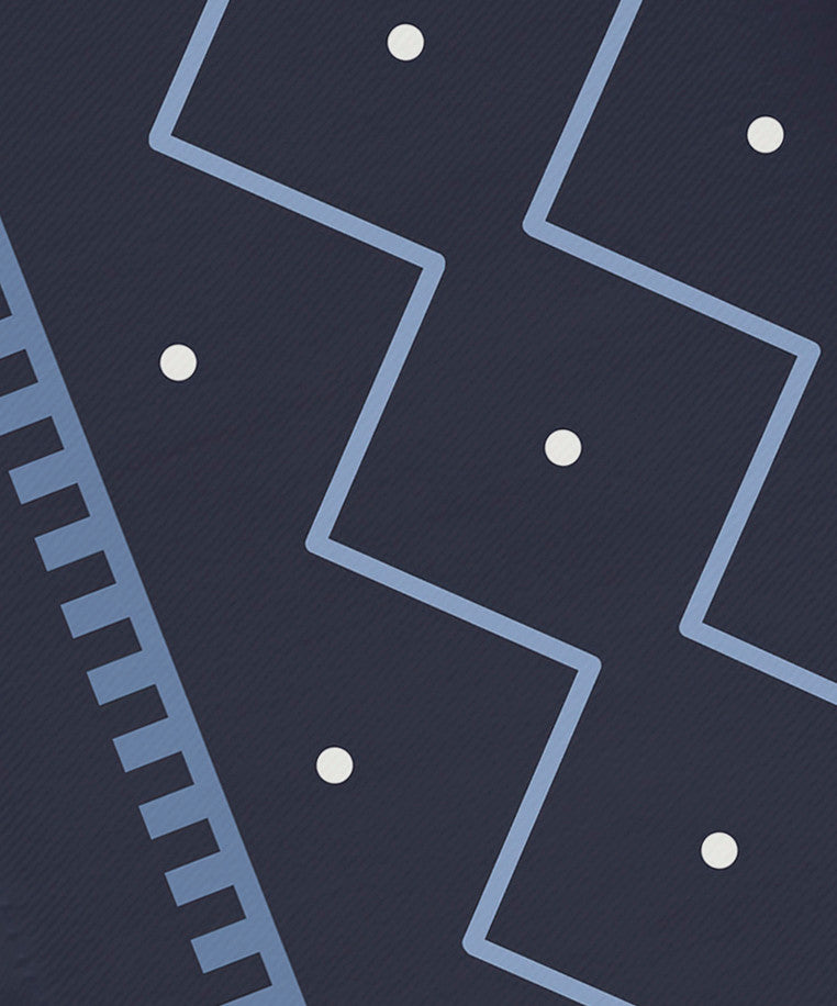 Mudcloth Geometric Print Napkin, Navy Blue (Set of 4), 19 x 19"