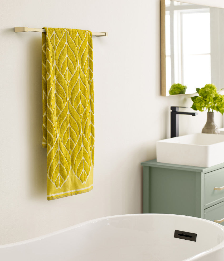 Amerock Monument Contemporary Towel Bar, Golden Champagne, 24" Center-to-Center
