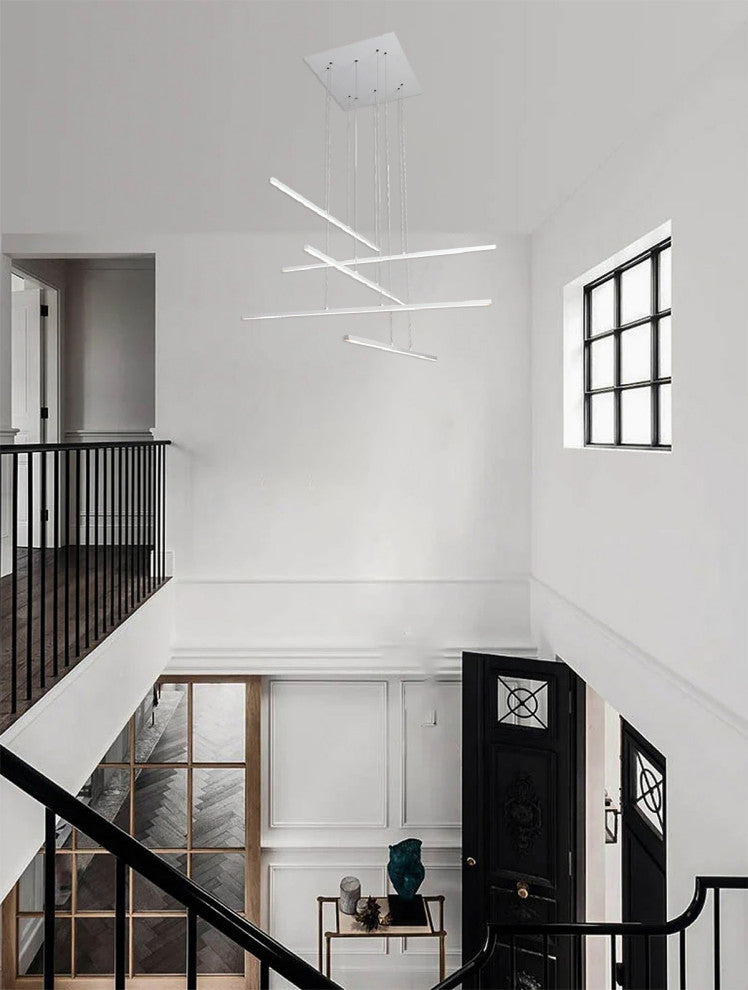 White Linear Multi-Light Pendant