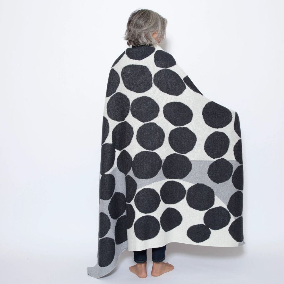 In2green Huey Eco Throw by Susy Pilgrim Waters, Gray