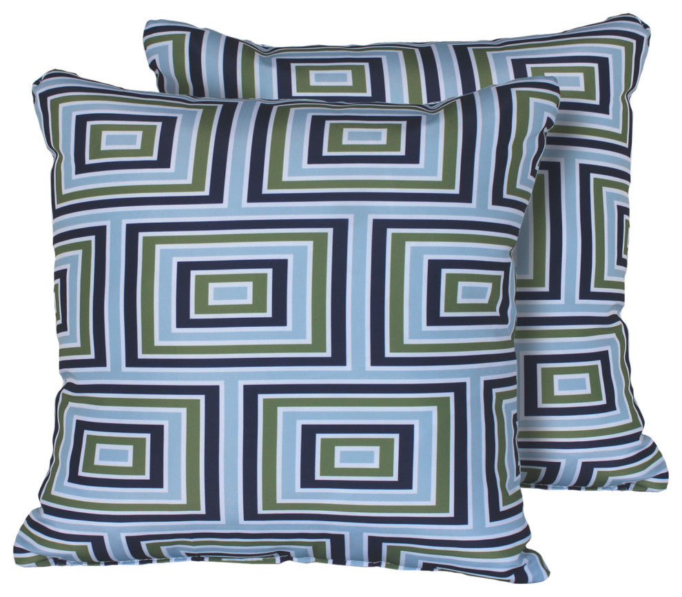 Square Outdoor Patio Pillows, Forest