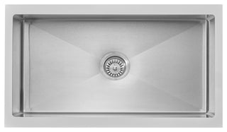 Single Bowl Farmhouse Stainless Sink, 33"