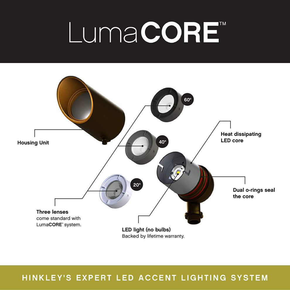 Accent Spot Lumacore LED Spot Light, Satin Black