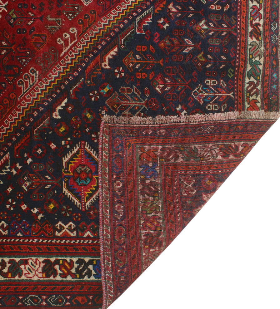 Fine Vintage Distressed Aiken Red Rug