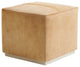 Colby Leather Ottoman