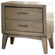Snyder II Contemporary Night Stand In Gray
