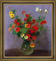 Henri FantinLatour Nasturtiums Framed Premium Canvas Print, 20"x25"