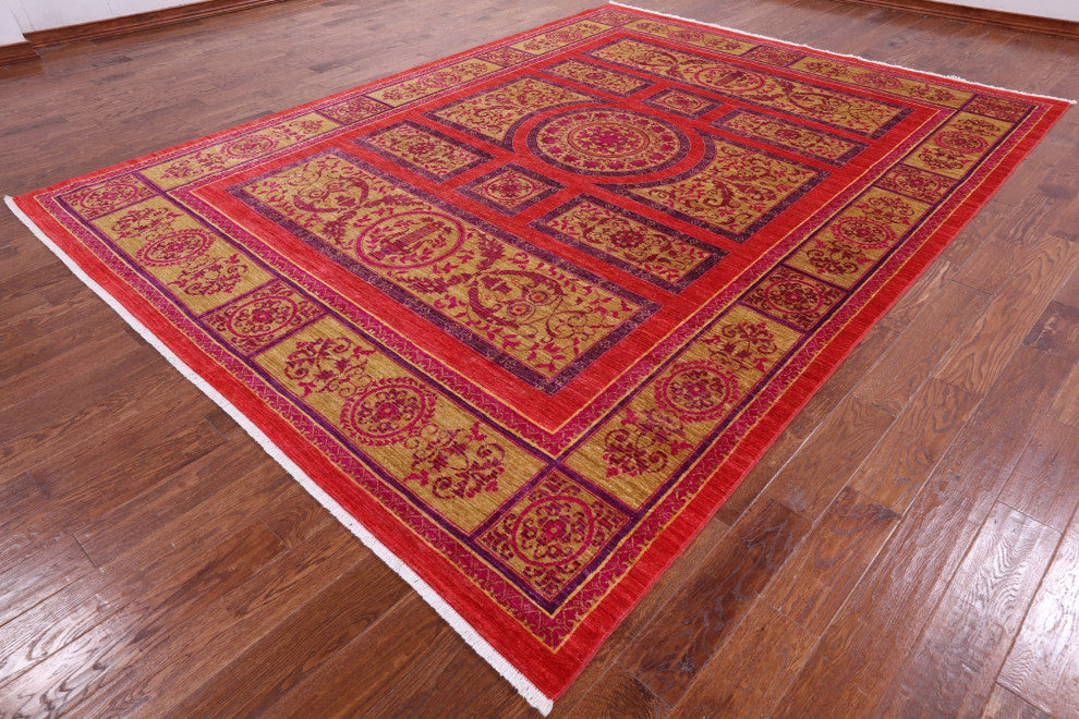 William Morris Hand-Knotted Wool Rug 8' 10" X 11' 10" Q6449