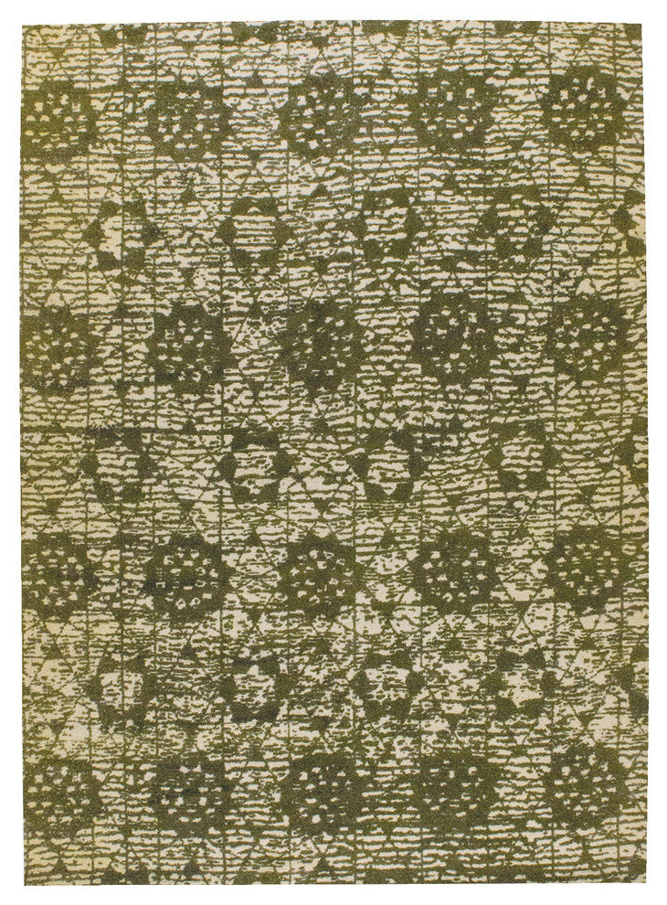 Baltimore Rug, Green, 5''x8''
