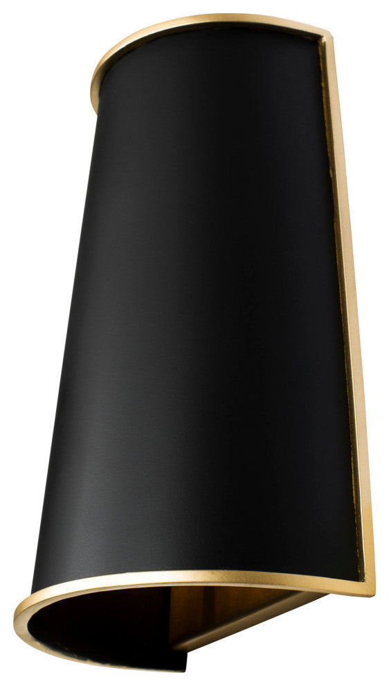 Coco 2-Lt  Sconce - Matte Black/French Gold