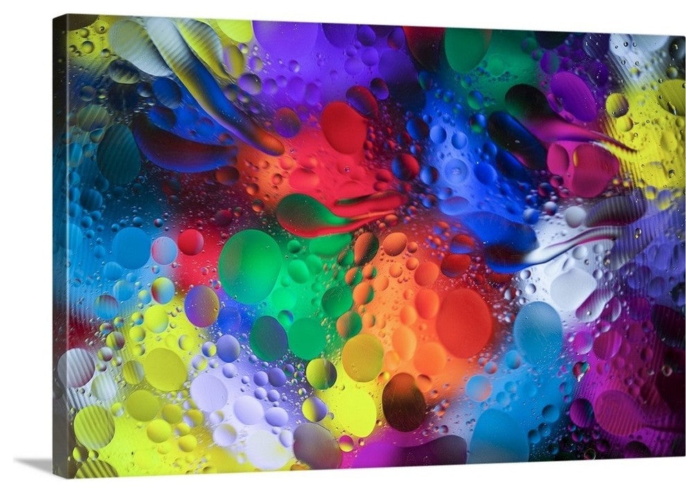 "Color Explosion I" Wrapped Canvas Art Print, 48"x32"x1.5"