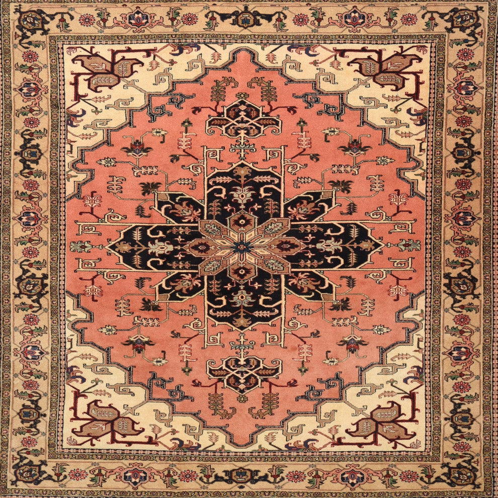 Ahgly Company Indoor Square Traditional Area Rugs, 8' Square